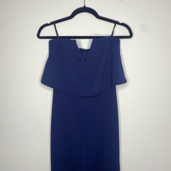 Lulus Power of Love Navy Blue Strapless Jumpsuit - Size Small - Picture 9 of 16